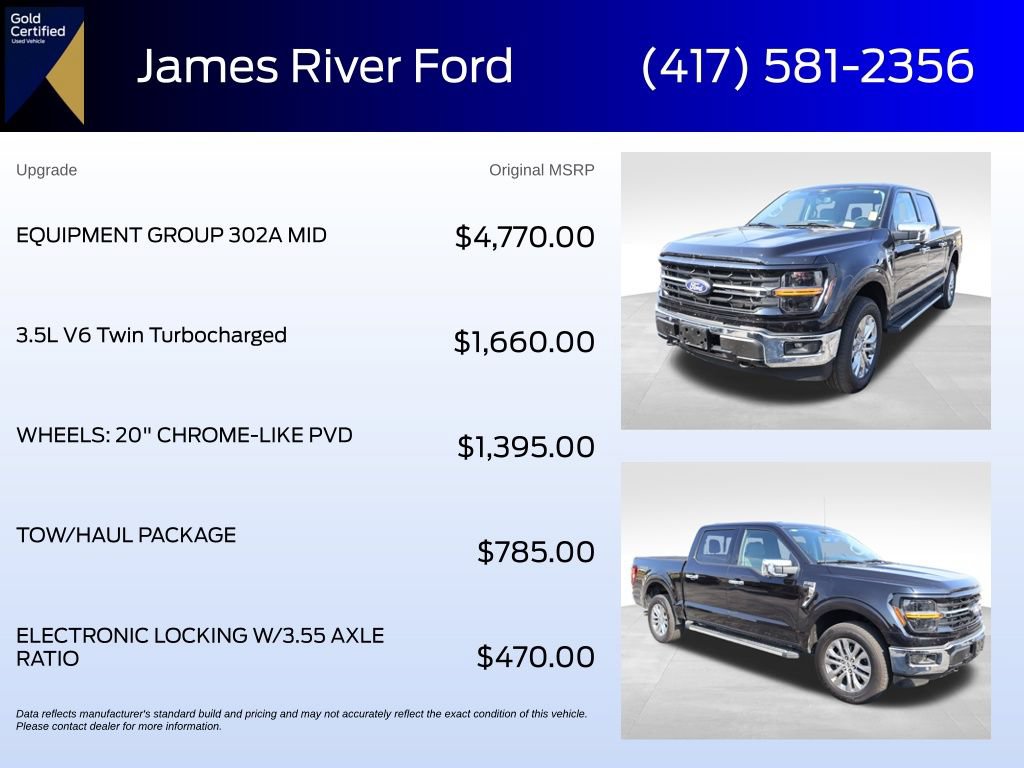 Used 2024 Ford F150 XLT w/ Equipment Group 302A MID AWD/4WD image 6