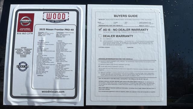 Used 2025 Nissan Frontier PRO-4X image 34