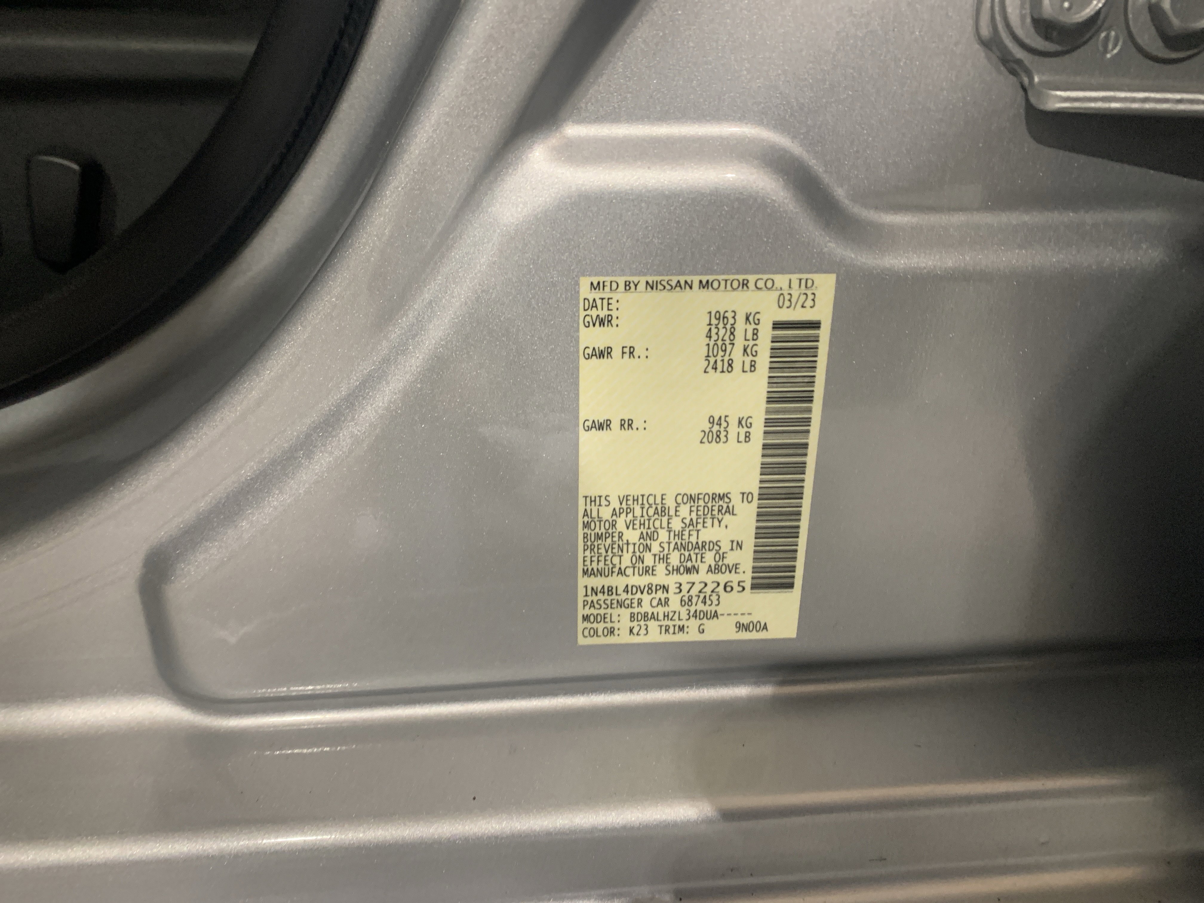 Used 2023 Nissan Altima 2.5 SV image 43