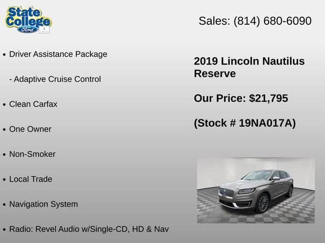 Used 2019 Lincoln Nautilus Reserve AWD/4WD image 12