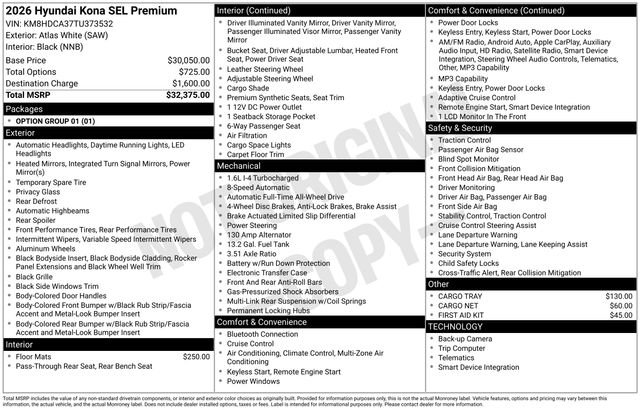 New 2026 Hyundai Kona SEL Premium image 26