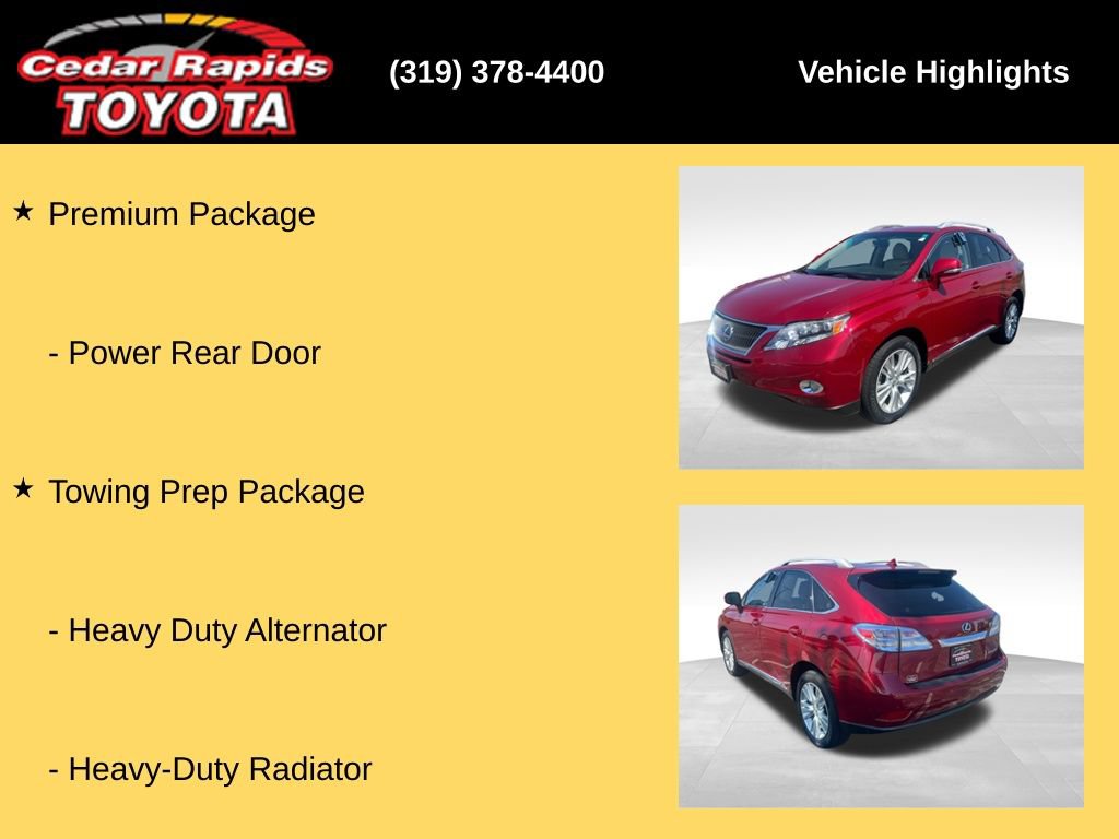 Used 2011 Lexus RX 450h AWD w/ Premium Pkg image 32