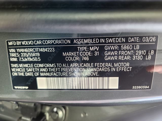 New 2026 Volvo XC60 T8 Plus w/ Climate Package AWD/4WD image 25