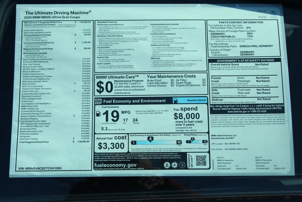 New 2026 BMW M850i xDrive AWD/4WD image 2