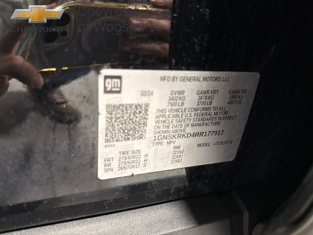 Used 2024 Chevrolet Tahoe RST w/ Luxury Package image 23