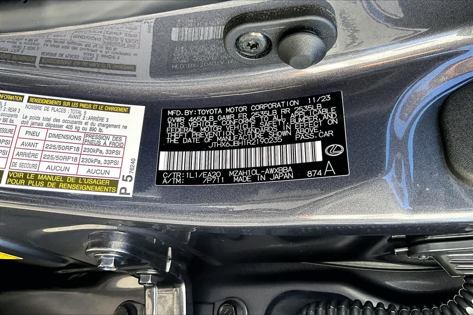Certified 2024 Lexus UX 250h FWD image 35