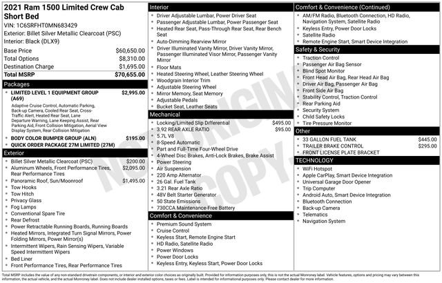 Used 2021 RAM 1500 Limited image 19