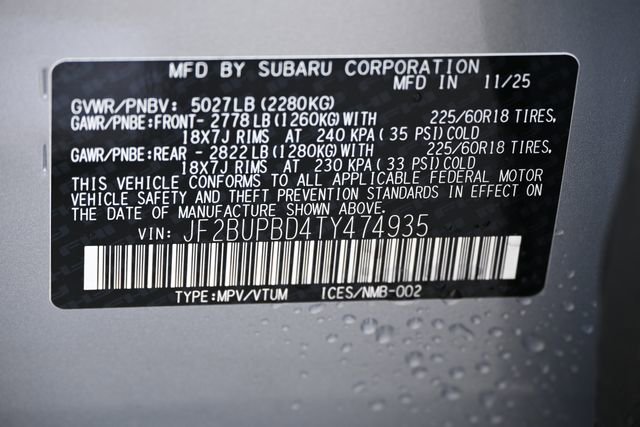 New 2026 Subaru Outback Premium AWD/4WD image 19