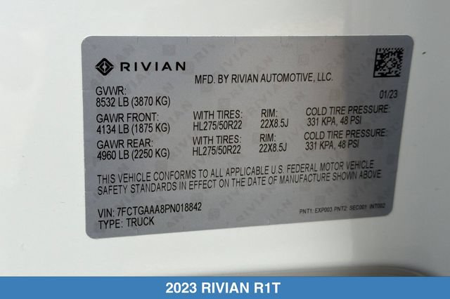 Used 2023 Rivian R1T Adventure Quad AWD/4WD image 29