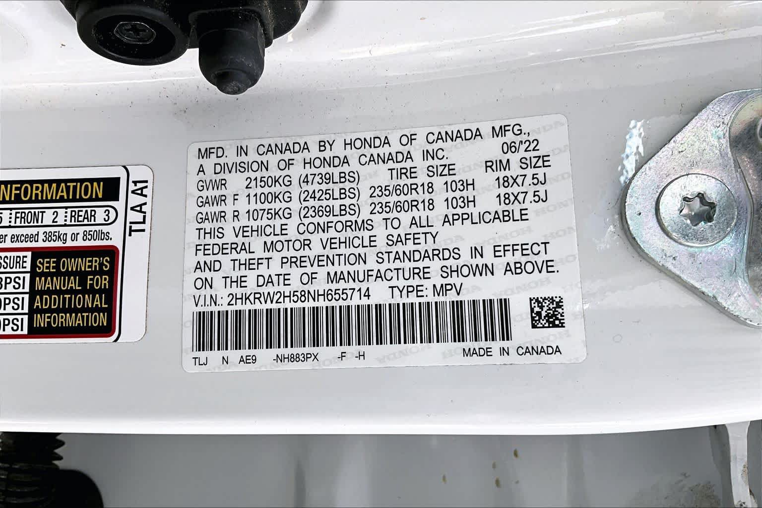 Certified 2022 Honda CR-V EX image 35