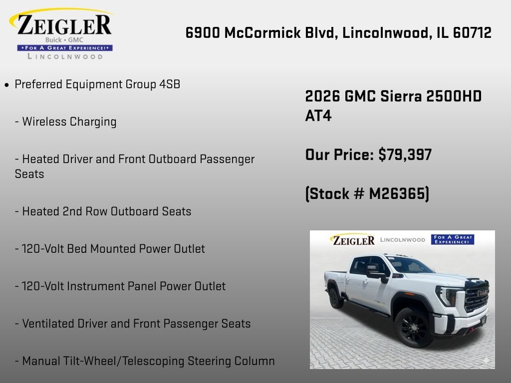 New 2026 GMC Sierra 2500 AT4 w/ AT4 Premium Plus Package AWD/4WD image 18