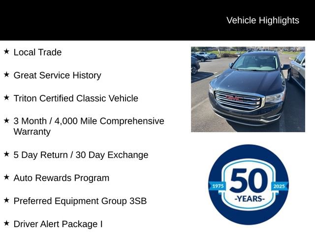 Used 2017 GMC Acadia SLE w/ Driver Alert Package I image 5