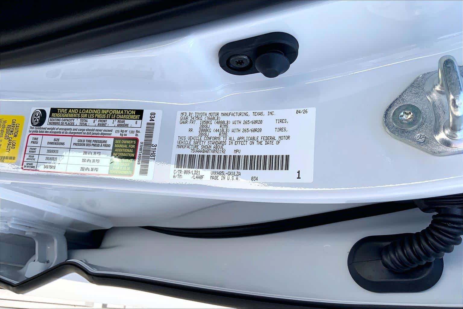 New 2026 Toyota Sequoia Limited AWD/4WD image 21