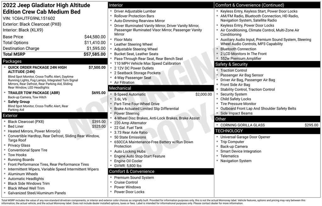 Used 2022 Jeep Gladiator Overland image 6