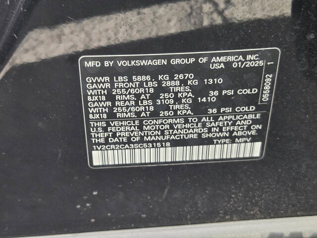Used 2025 Volkswagen Atlas Peak Edition SE AWD/4WD image 27