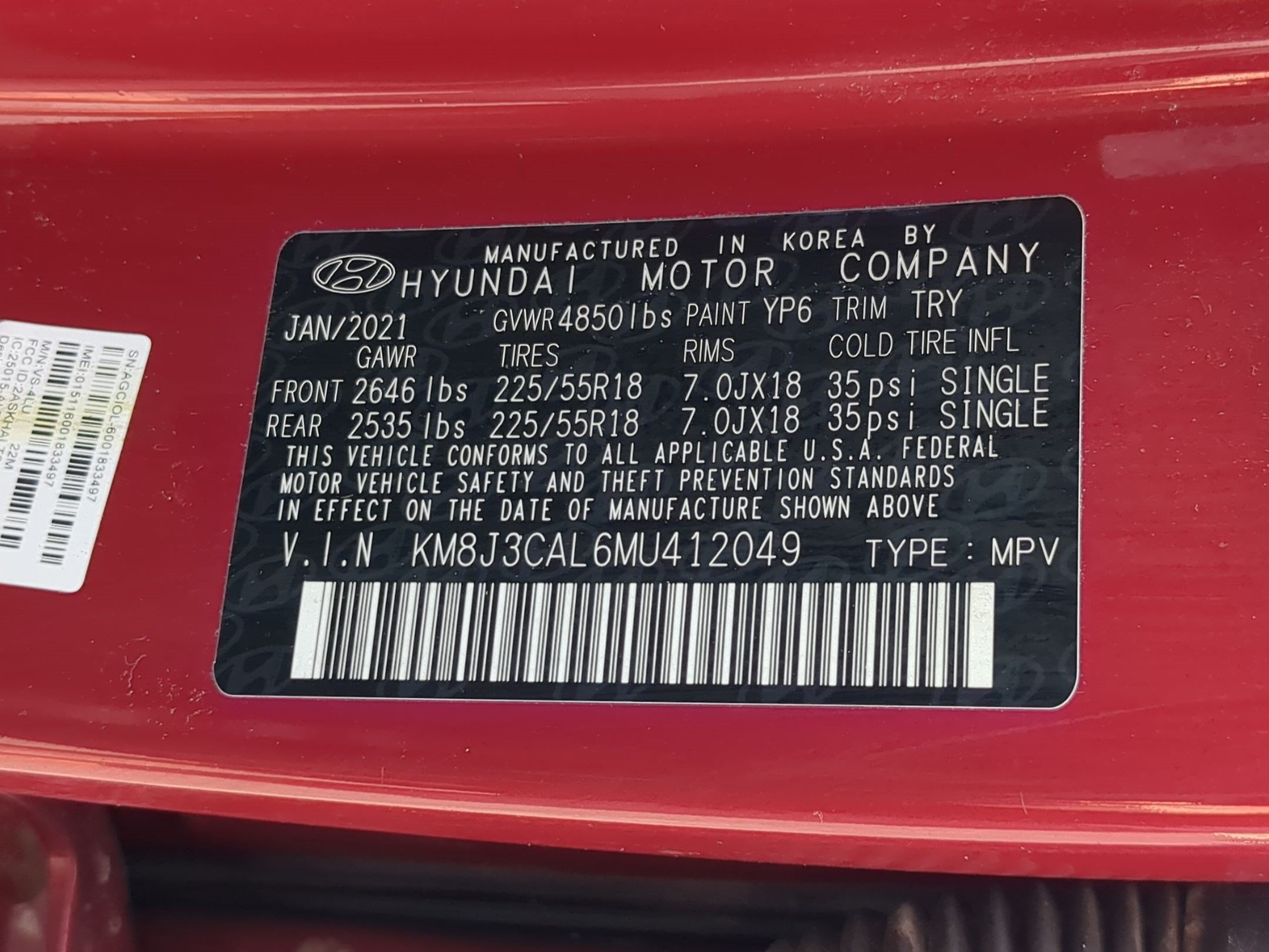 Certified 2021 Hyundai Tucson Limited AWD/4WD image 51