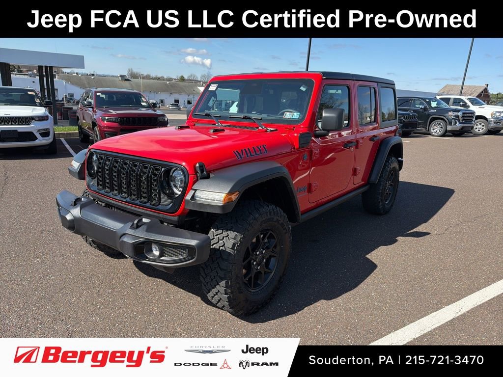 Certified 2025 Jeep Wrangler Unlimited Sport S 4xe image 1