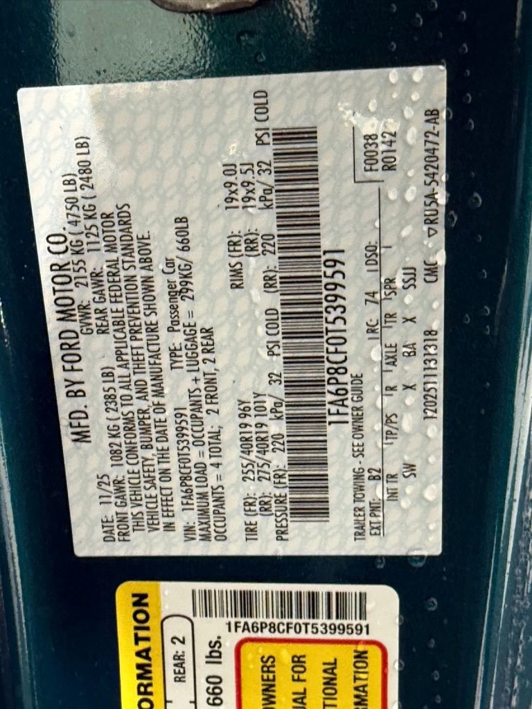 New 2026 Ford Mustang GT Premium w/ GT Performance Package image 33