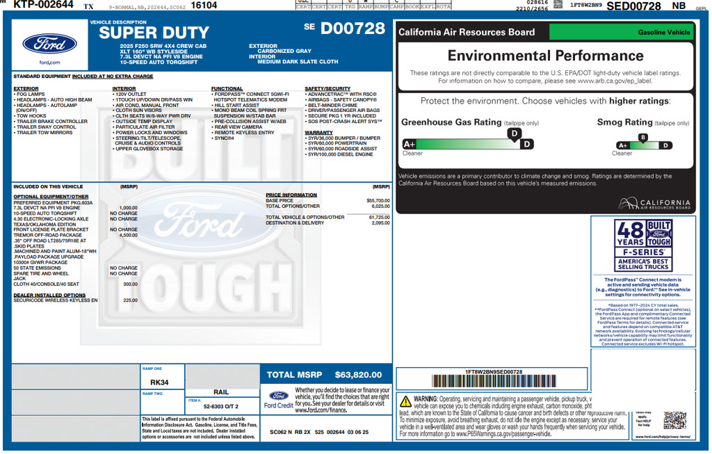 Used 2025 Ford F250 XLT w/ Tremor Off-Road Package AWD/4WD image 34