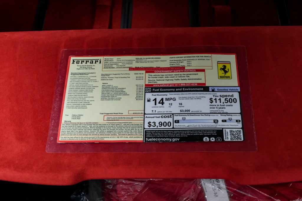 Used 2023 Ferrari 812 Competizione RWD image 63