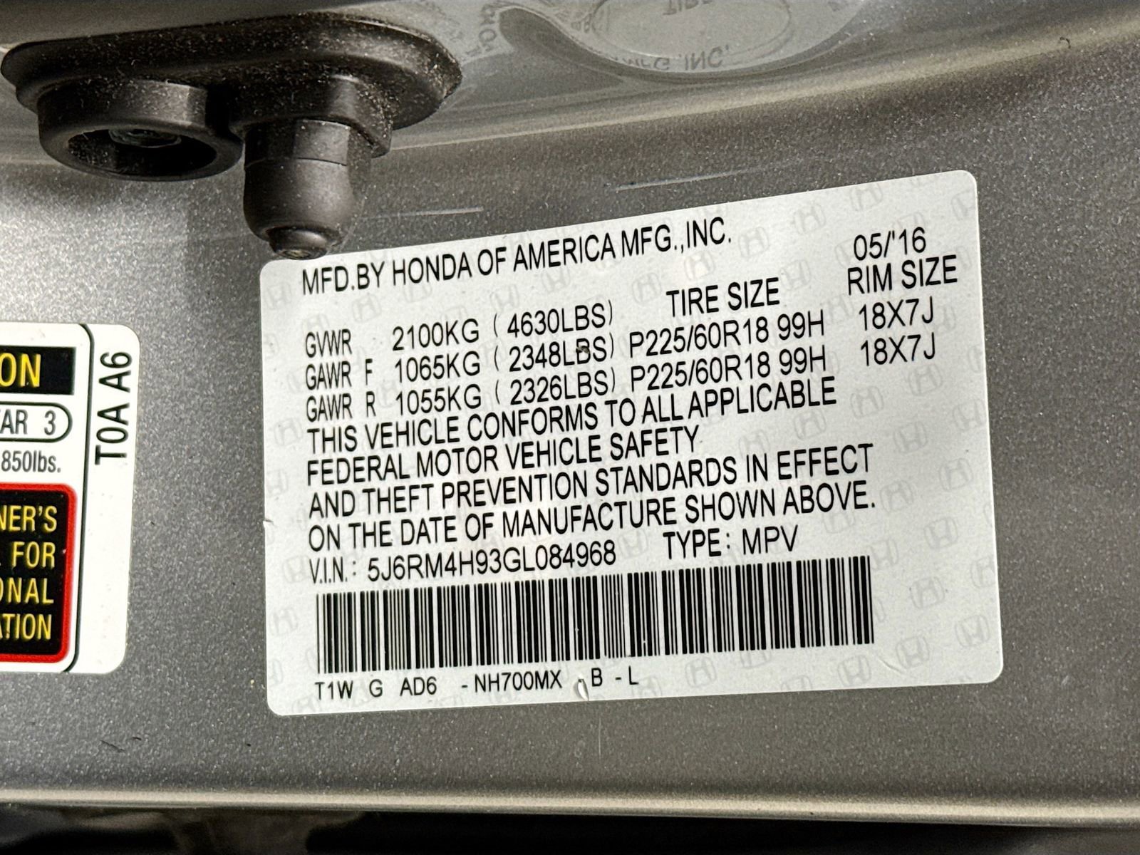 Used 2016 Honda CR-V Touring image 33