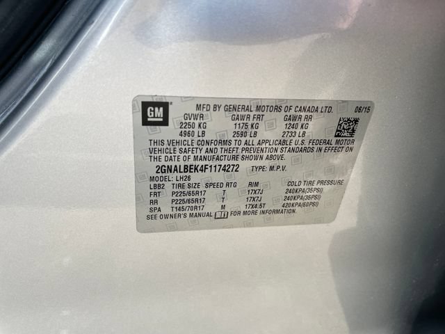 Used 2015 Chevrolet Equinox LT w/ Driver Convenience Package FWD image 26