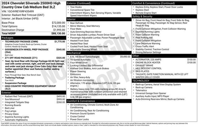 Used 2024 Chevrolet Silverado 2500 High Country w/ Technology Package image 3