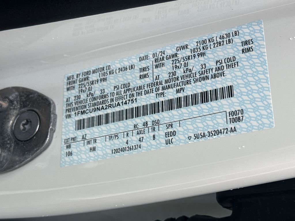 Used 2024 Ford Escape ST-Line Select w/ Tech Pack #2 AWD/4WD image 35