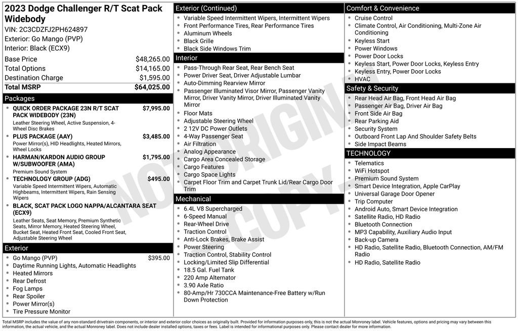 Used 2023 Dodge Challenger R/T Scat Pack RWD image 22