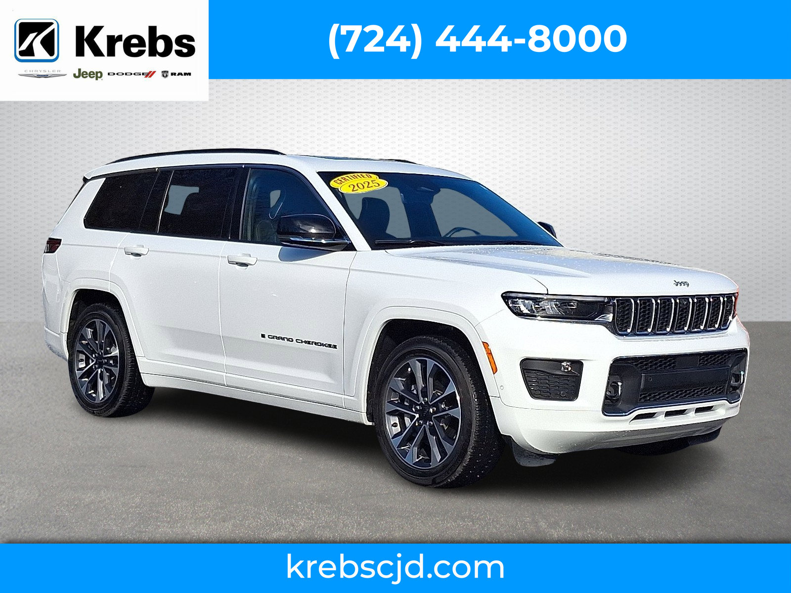 Certified 2025 Jeep Grand Cherokee L Overland w/ Advanced Protech Group III