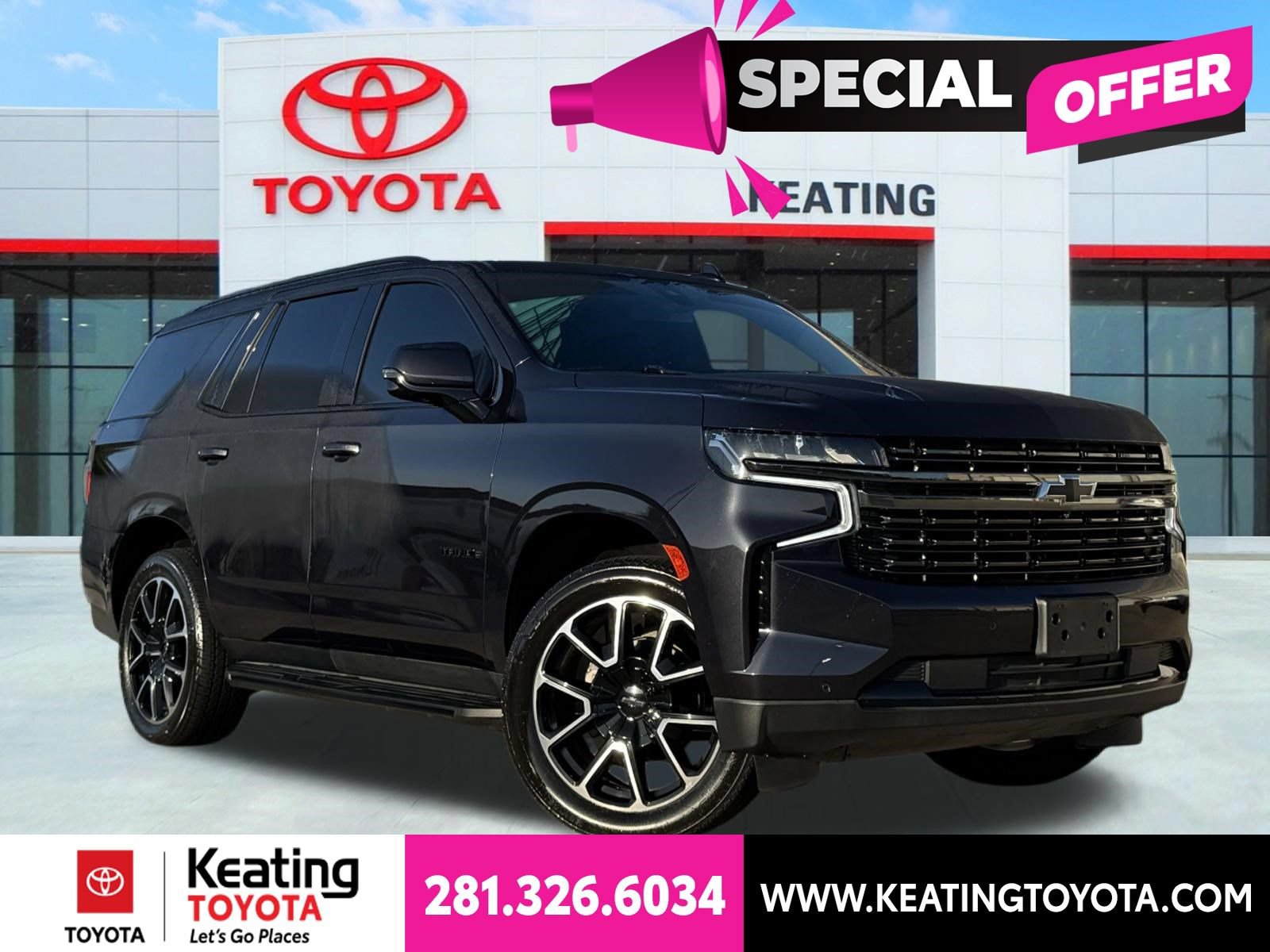 Used 2022 Chevrolet Tahoe RST w/ Luxury Package RWD image 1
