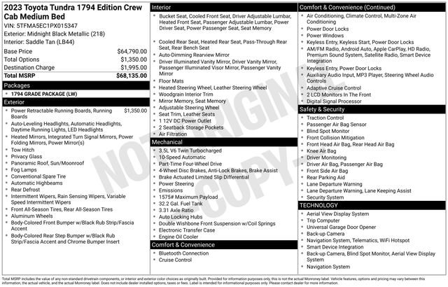 Used 2023 Toyota Tundra 1794 Edition image 36