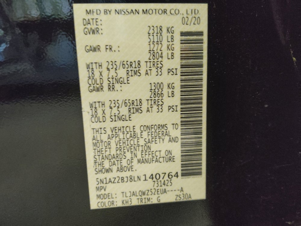 Used 2020 Nissan Murano SV w/ Cargo Package FWD image 33
