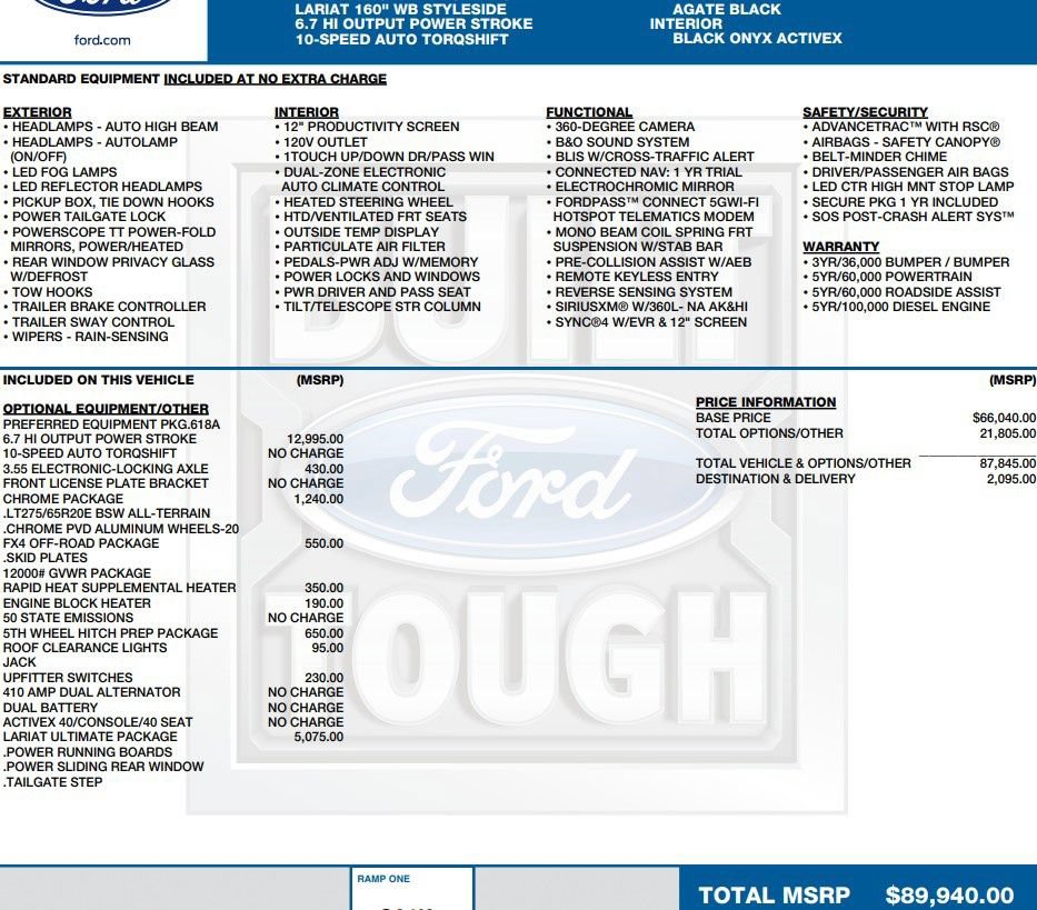Used 2025 Ford F350 Lariat w/ Lariat Ultimate Package AWD/4WD image 2
