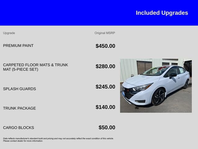 New 2025 Nissan Versa SR w/ Trunk Package image 13