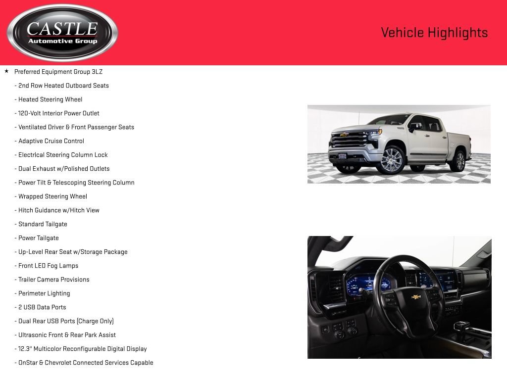 Used 2024 Chevrolet Silverado 1500 High Country w/ High Country Premium Package AWD/4WD image 12