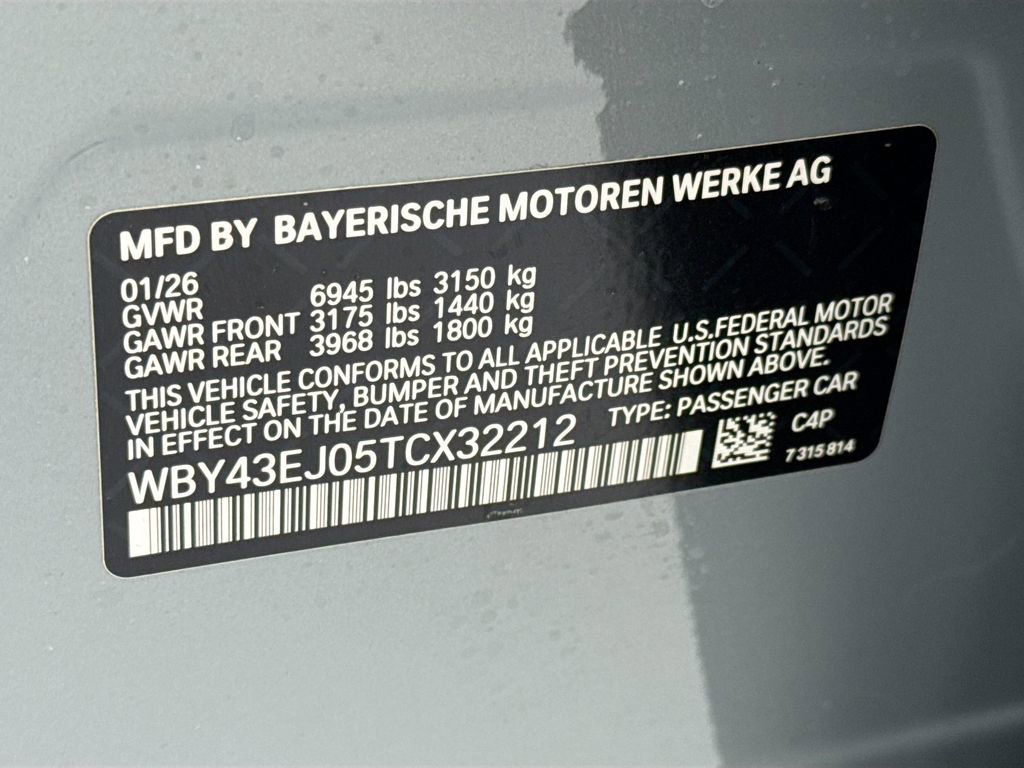 New 2026 BMW i7 eDrive50 w/ M Sport Package RWD image 34