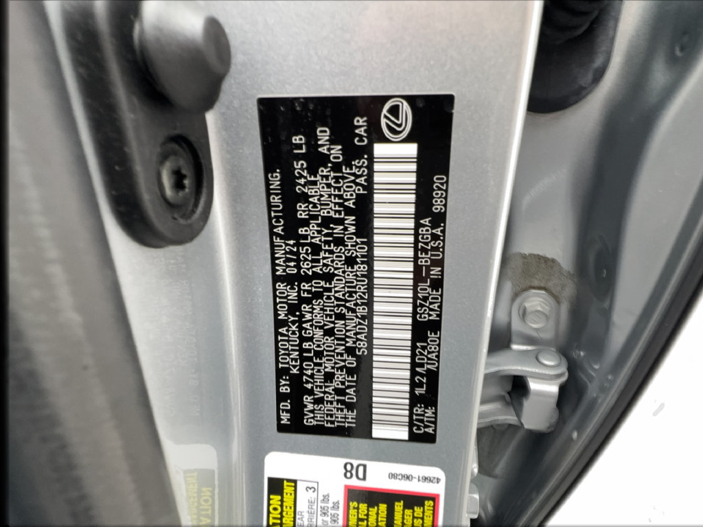 Used 2024 Lexus ES 350 w/ Premium Package FWD image 54