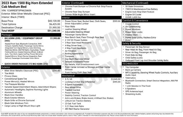 Used 2023 RAM 1500 Big Horn RWD image 7