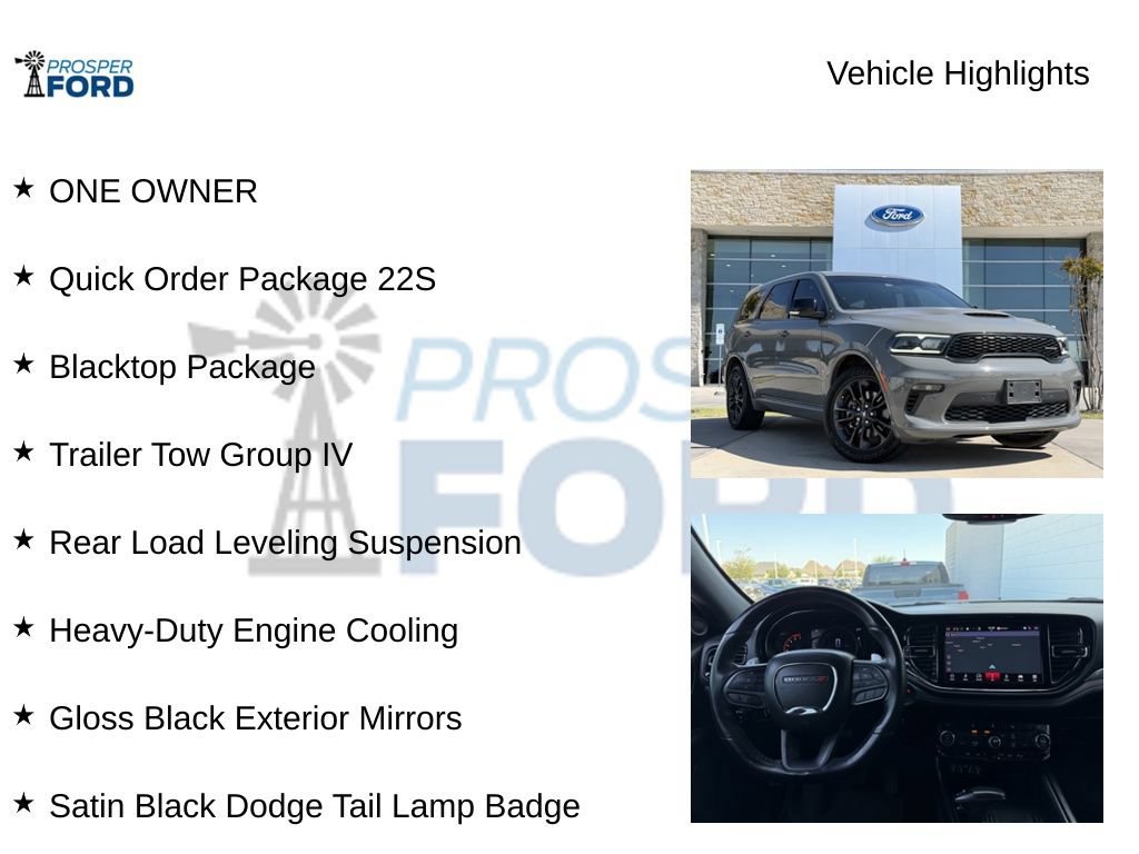 Used 2021 Dodge Durango R/T w/ Blacktop Package RWD image 5