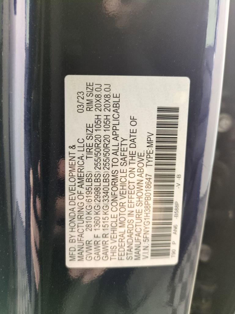 Certified 2023 Honda Pilot Sport image 32