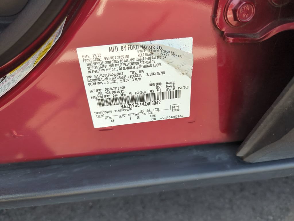 Used 2021 Ford EcoSport SE w/ SE Convenience Package FWD image 39