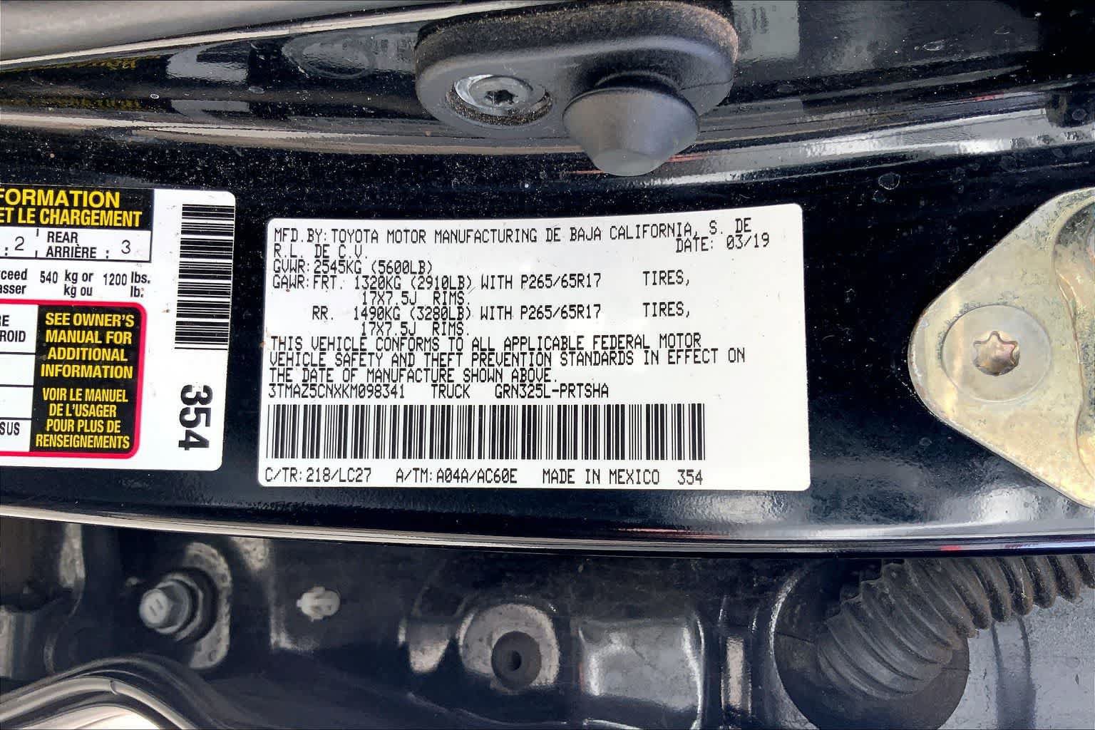 Used 2019 Toyota Tacoma 2WD Double Cab image 20