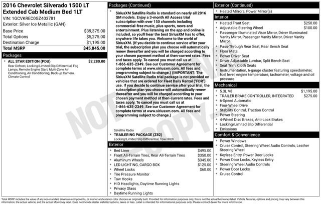 Used 2016 Chevrolet Silverado 1500 LT w/ All Star Edition AWD/4WD video 2