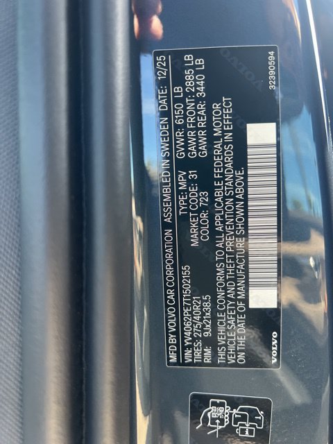 New 2026 Volvo XC90 B6 Plus w/ Protection Package Premier AWD/4WD image 34