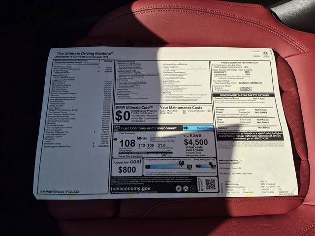 New 2026 BMW i4 eDrive40 w/ M Sport Package RWD image 17