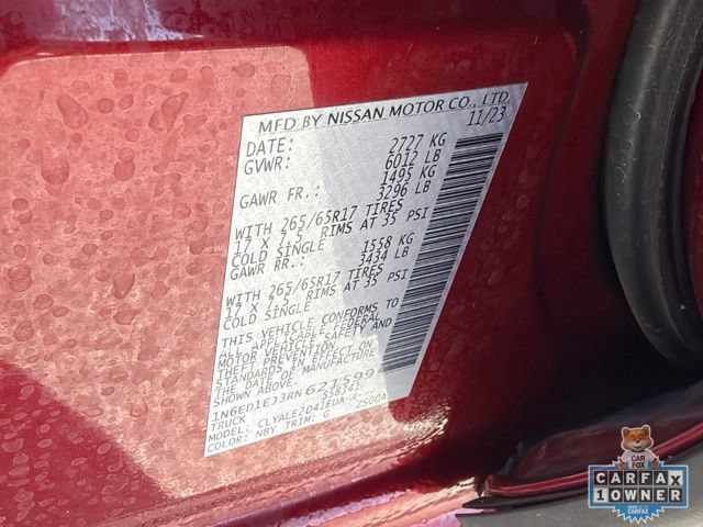 Certified 2024 Nissan Frontier SL w/ Technology Package RWD image 24