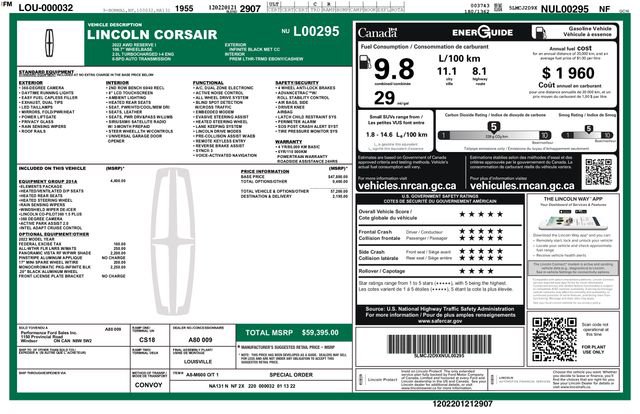 Used 2022 Lincoln Corsair Reserve w/ Equipment Group 201A video 3