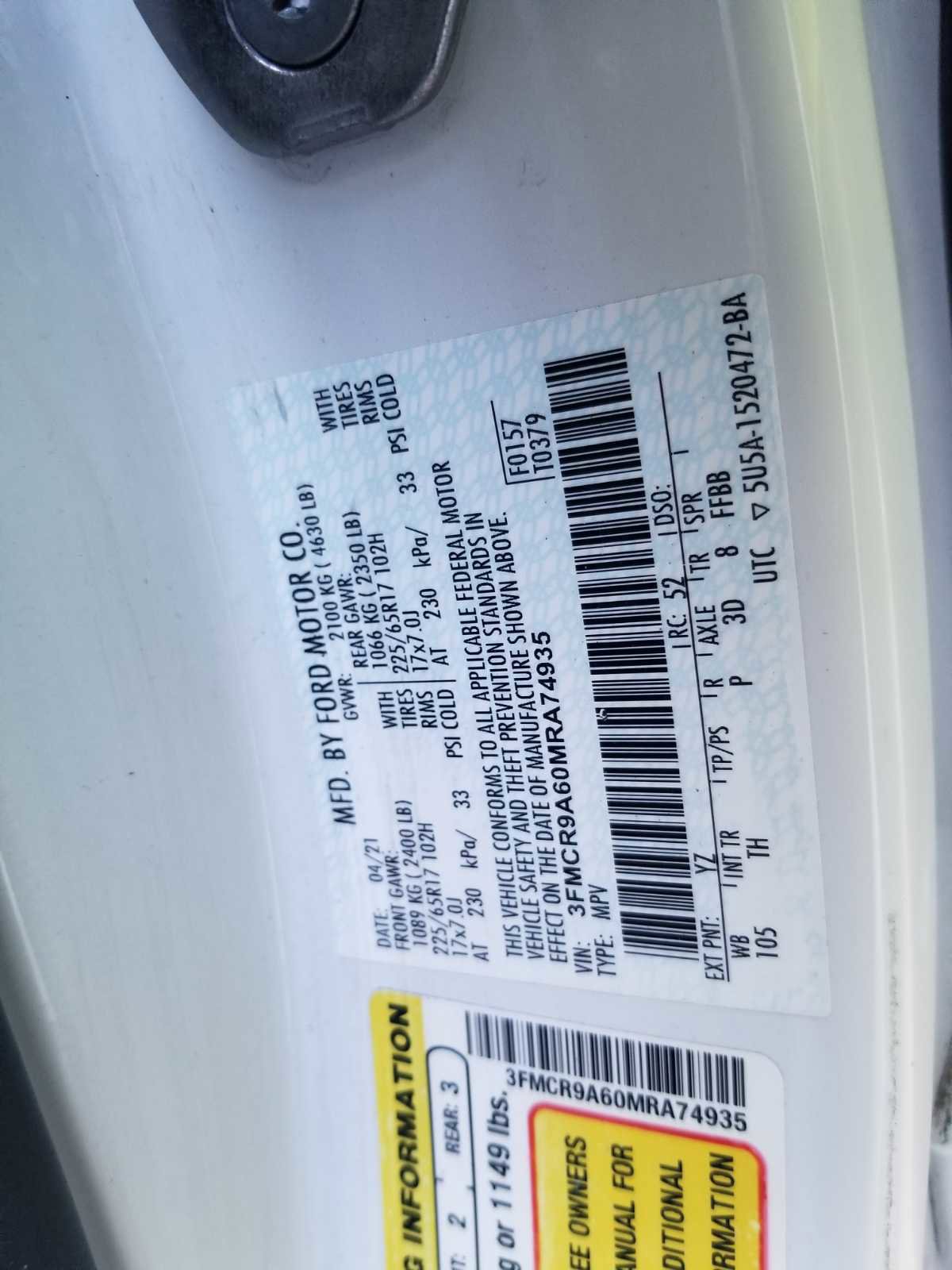 Used 2021 Ford Bronco Sport image 16