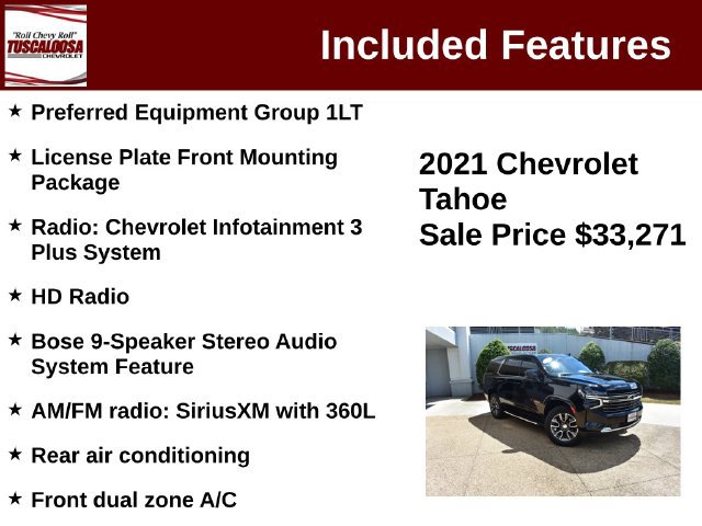 Certified 2021 Chevrolet Tahoe LT RWD image 12